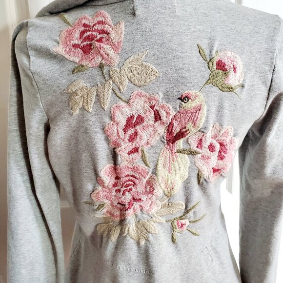 Johnny Was Embroidered Boho Sweatshirt Small Cottagecore Festival - Picture 3 of 15